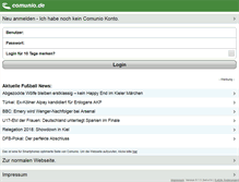 Tablet Screenshot of comunio.de